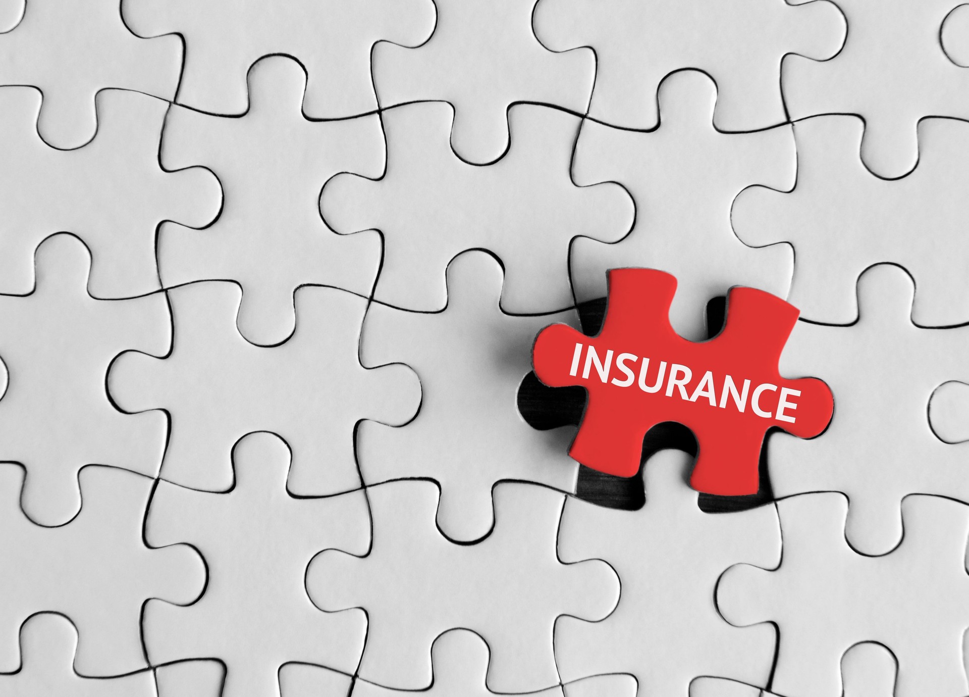 Insurance, Puzzle concept.